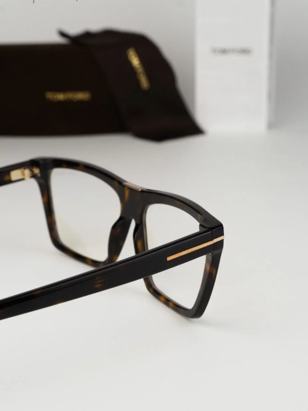 Tom Ford Women Eyeglasses Havana Blue Block Cat Eye FT5912-B 052 NEW AUTHENTIC